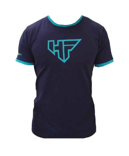 Blue and Teal T Shirt Front